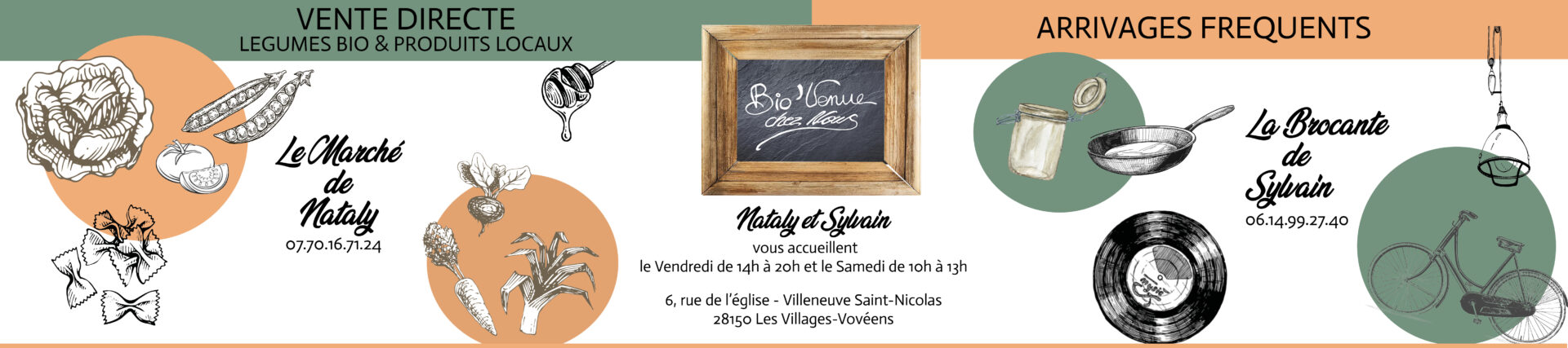 Bio Venue Chez Nous - Marché et Brocante - Villeneuve Saint Nicolas - Les Villages Vovéens