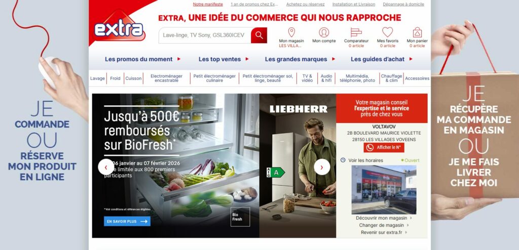 Site internet Extra Voltavov