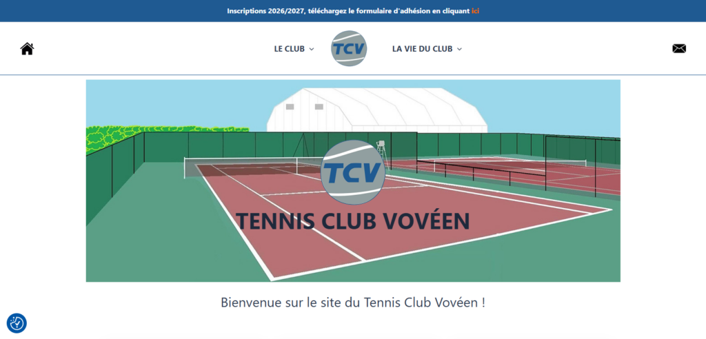site web Tennis Club Vovéen