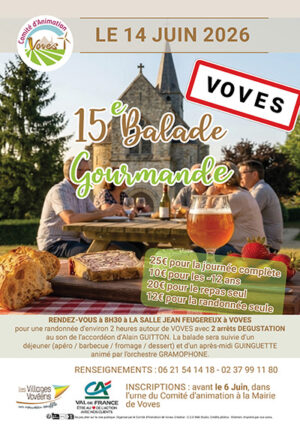 affiche Balade gourmande 2026